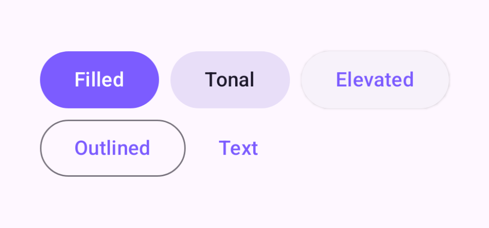 Button component detail screen from Compose Playground.