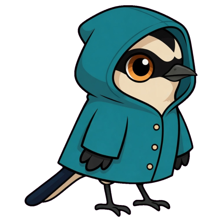 raincoat, hood up